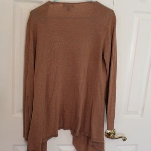 tan cardigan